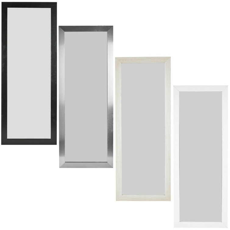 17 Stories Kalayia Wood Rectangle Wall Mirror Wayfair.co.uk